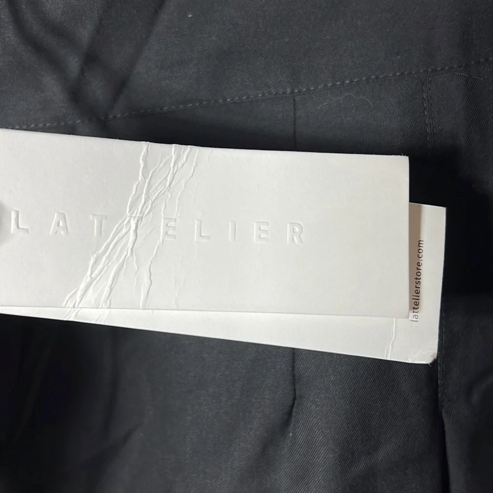 Lattlelier black high waisted pleated pants size xl - Picture 9 of 14